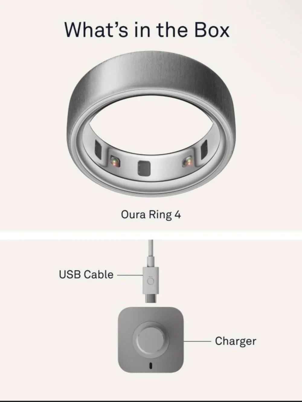 Oura Ring 4 - Brushed Silver